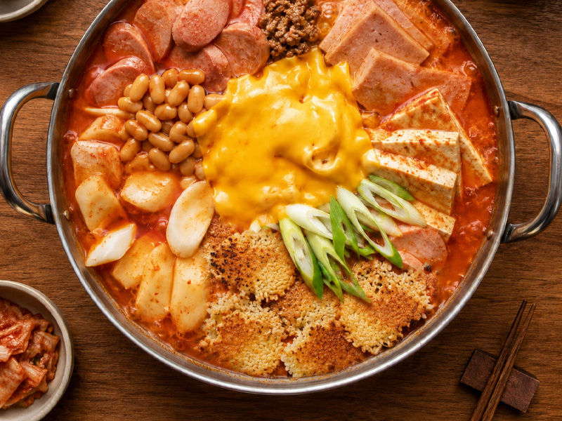 라면사리 대신 누룽지 사리 사진 자리